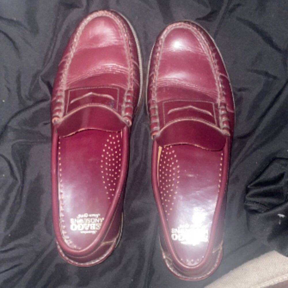 Burgundy Leather Loafers